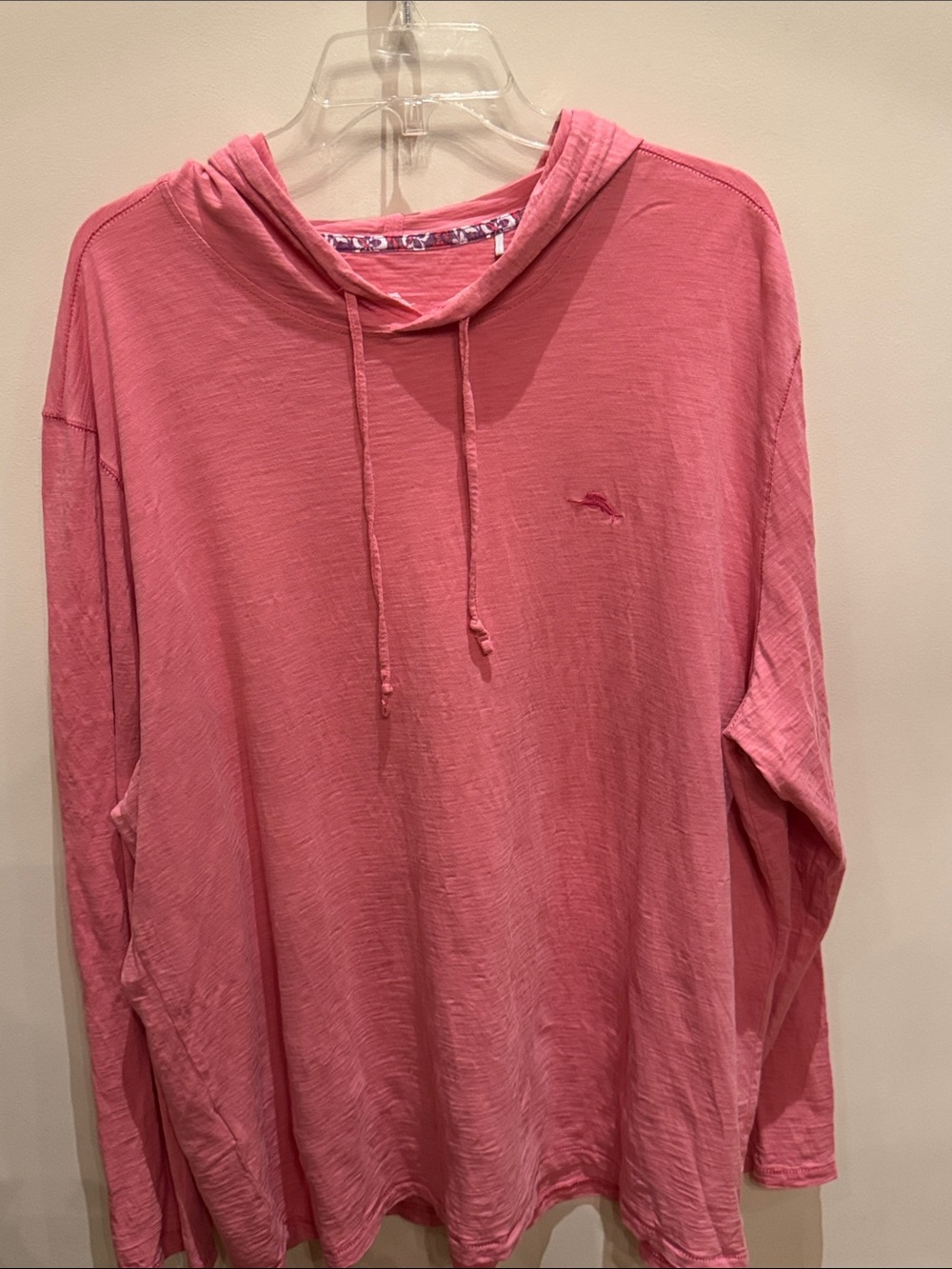 Tommy Bahama Pink Hooded Long-Sleeve Pullover